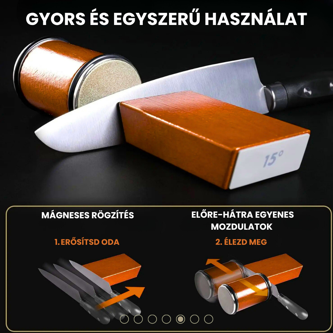 Gyémánt Szemcsés Forgó Késélező - Morvix™