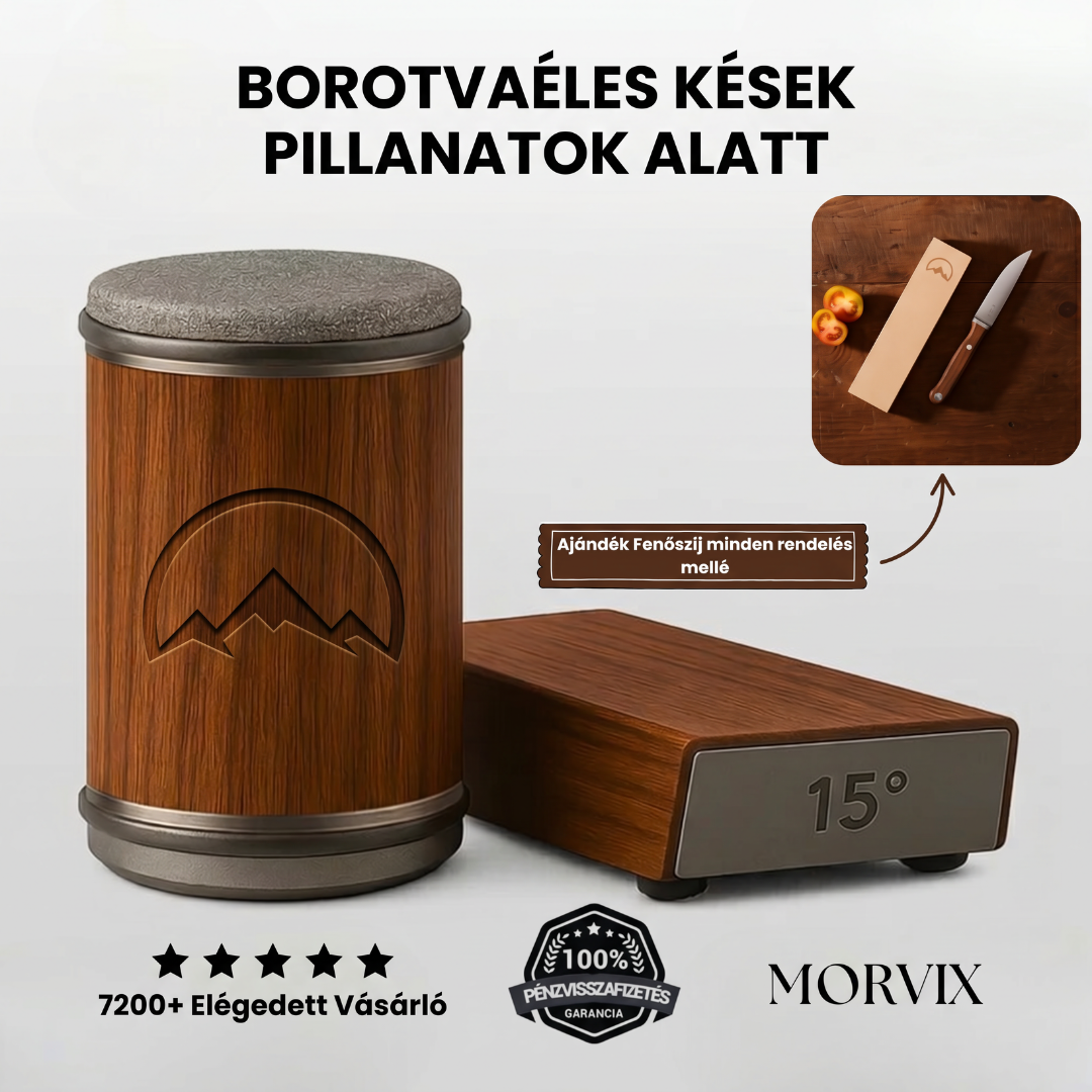Gyémánt Tárcsás Késélező PRO Modell - Morvix